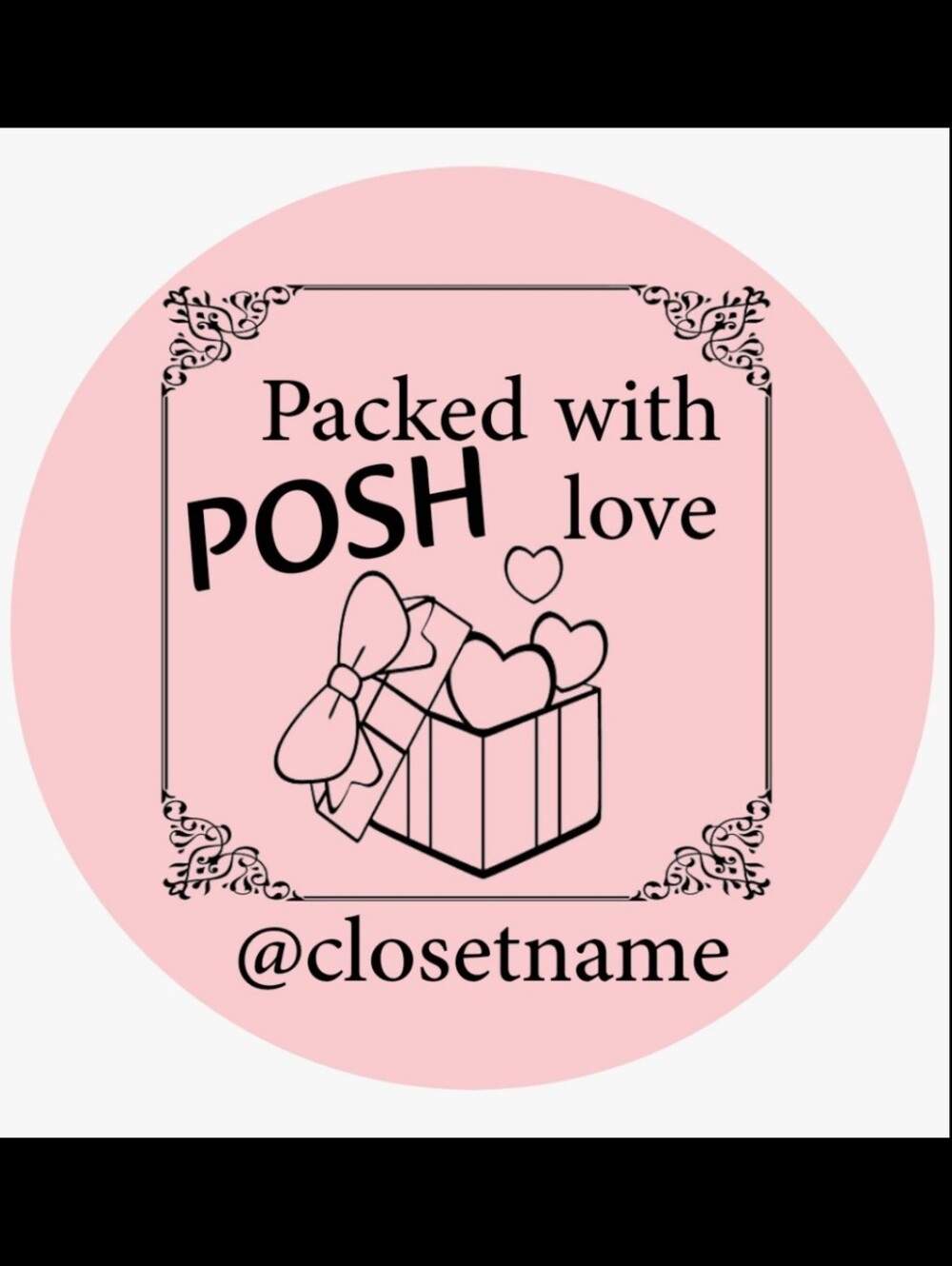 100ct.  ♥️ CUSTOM STICKERS